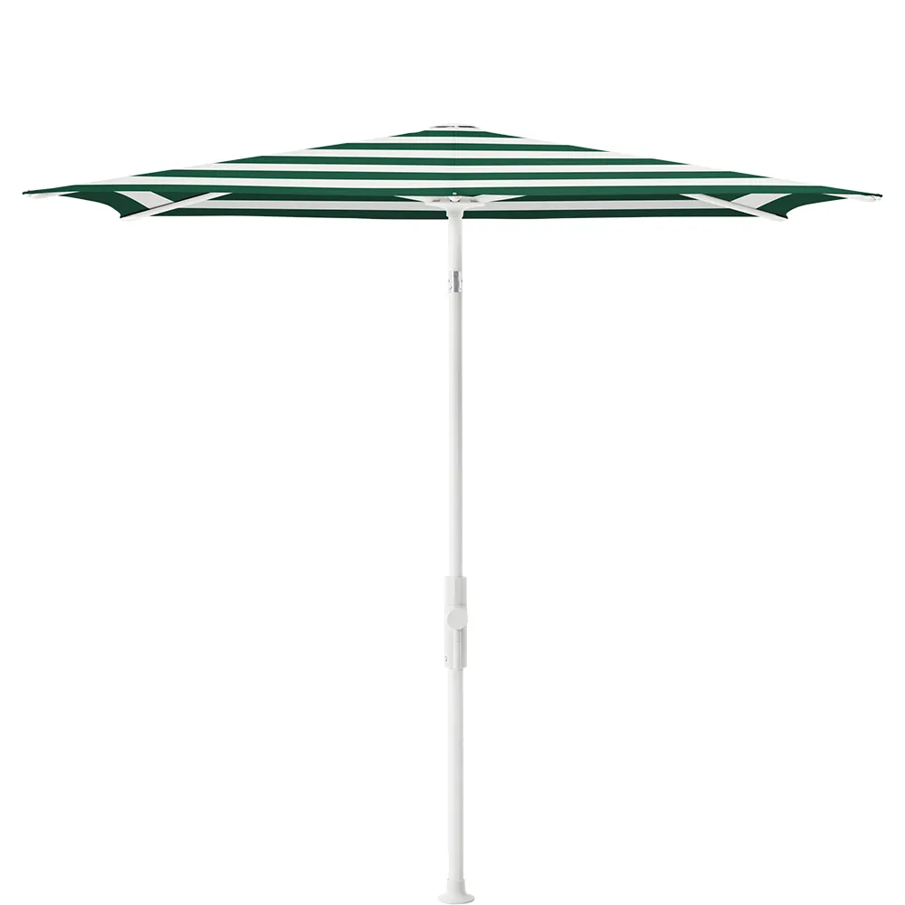 Glatz Twist parasoll 250×200 cm matt white Kat.5 589 Green Stripe