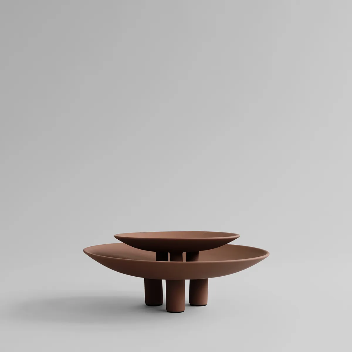 Handmålad dekorationsfat Duck Mini Almond Ø 30 cm