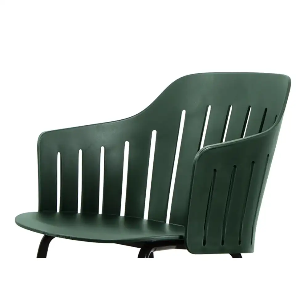 Produktfoto för Cane-Line, Choice stol skal INDOOR/OUTDOOR Dusty green, 100% recycled Polypropyle