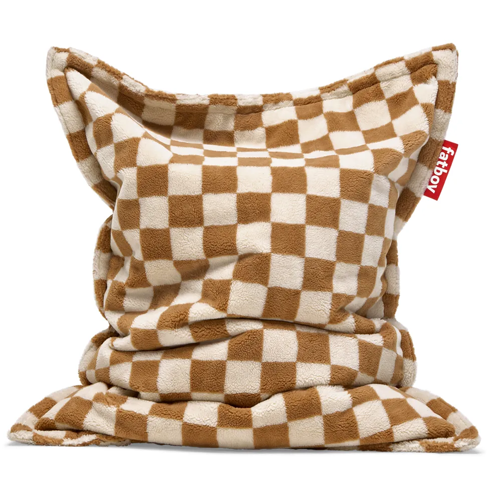 Original Slim Teddy Sittsäck Chess Almond Creme