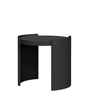Oakland sidobord Ø55 cm Svart