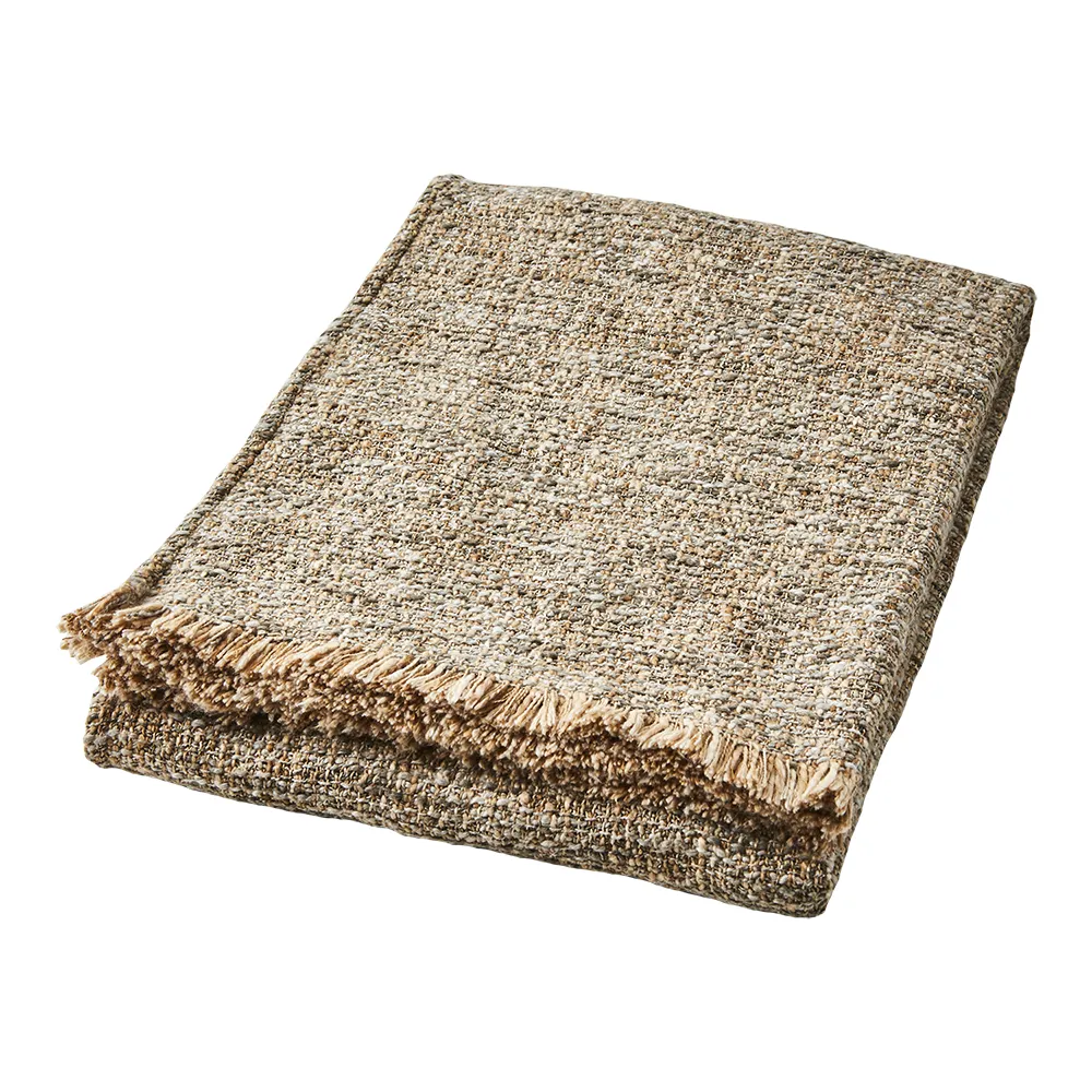 NINA pläd beige/grå