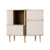 Audacious Highboard Skåp Ek/White Sands