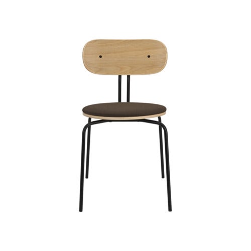 Curious Matstol Ek/Svart Metall Mocca