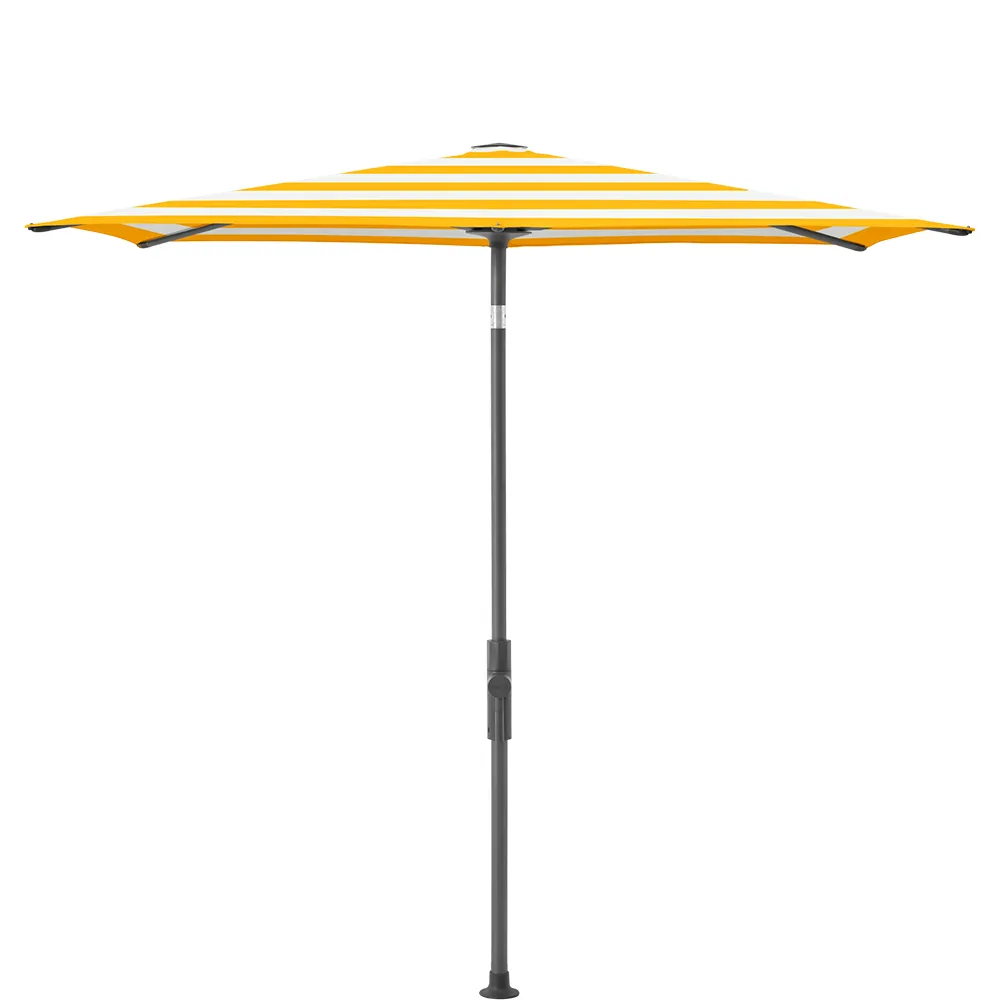Glatz Twist parasoll 210×150 cm anthracite Kat.5 624 Yellow Stripe