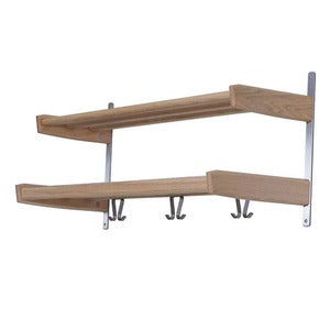 Meja Hatthylla 90 cm 2 hyllplan Vitoljad Ek