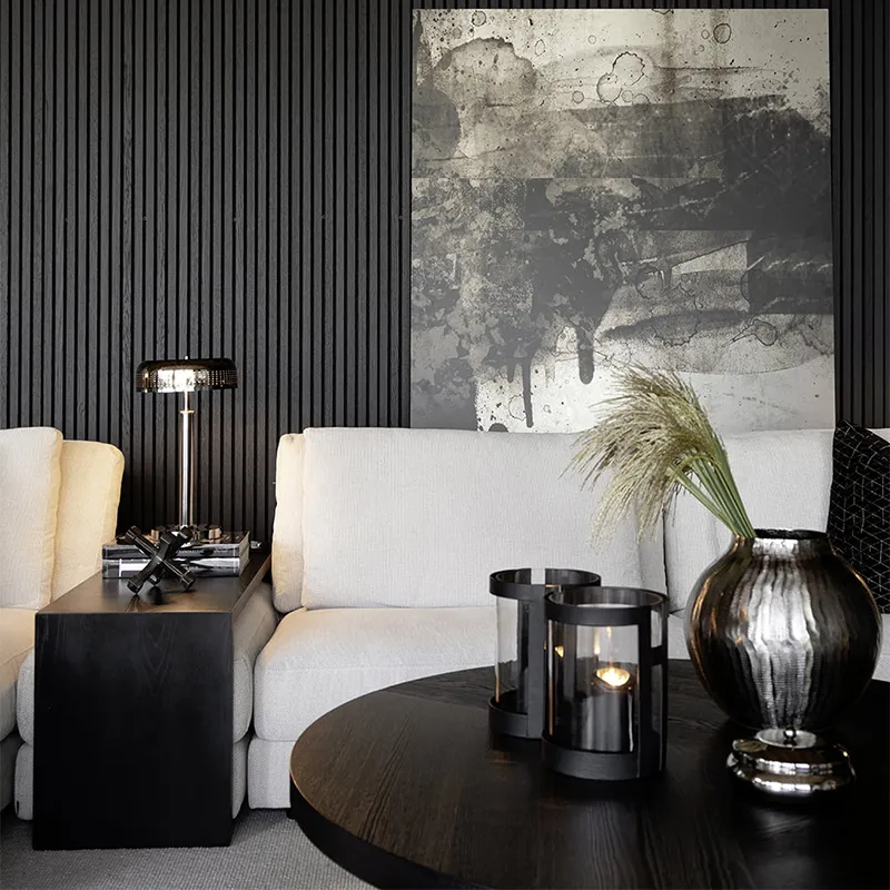 Hunter sidobord svart