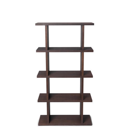 Kona Bokhylla 1x4 - Mörkbetsad ek