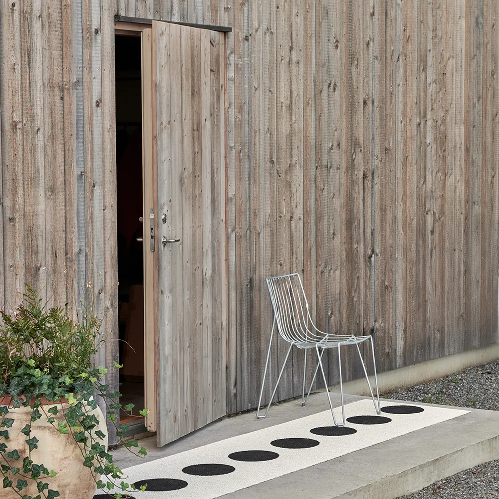 Vera matta 70x225 cm black/vanilla 