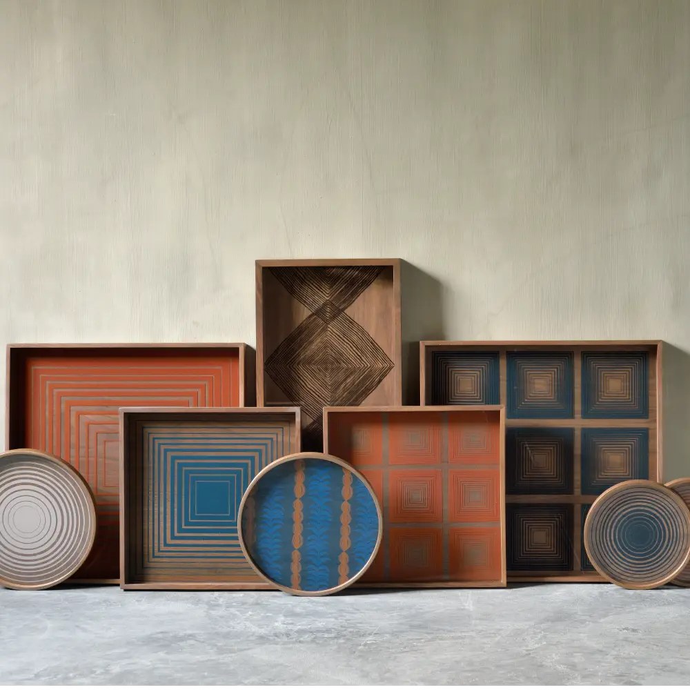 Squares bricka 51x51 cm pumpkin