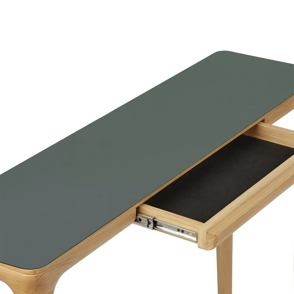Heart'n'Soul Avlastningsbord 110x30x82 Ek/Mossgrön