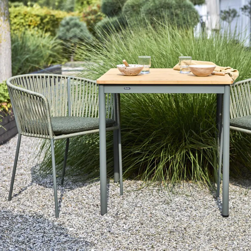 Nox Bistro bord 70x70 - Bambu/Nordic Green