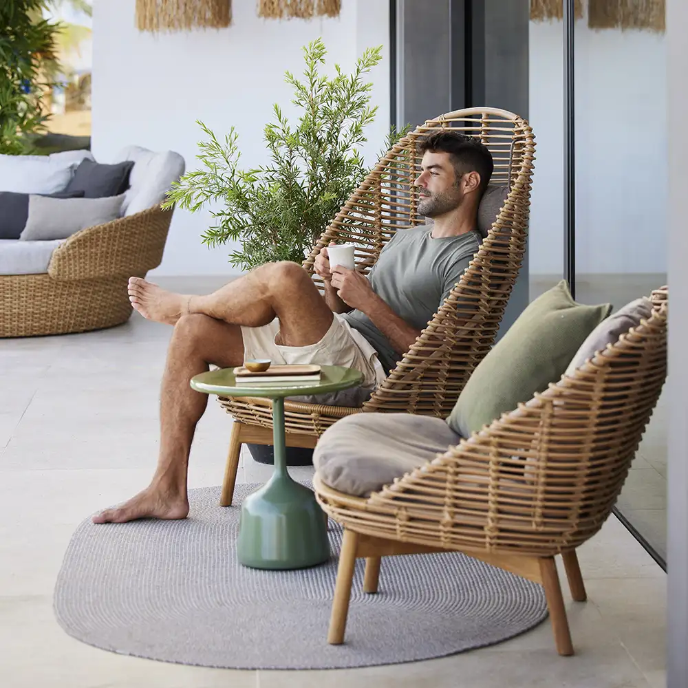 Hive highback fåtölj Natural