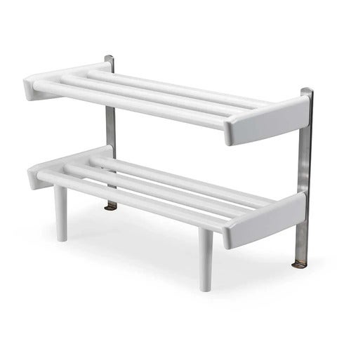 Meja Skohylla Golv 59 cm Vitlackad Björk