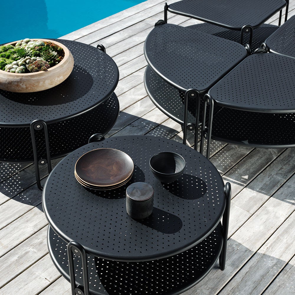 Blixt soffbord 65  cm svart 