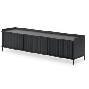 Enfold Sideboard 186 x 45 cm  - Black Anthracite Black