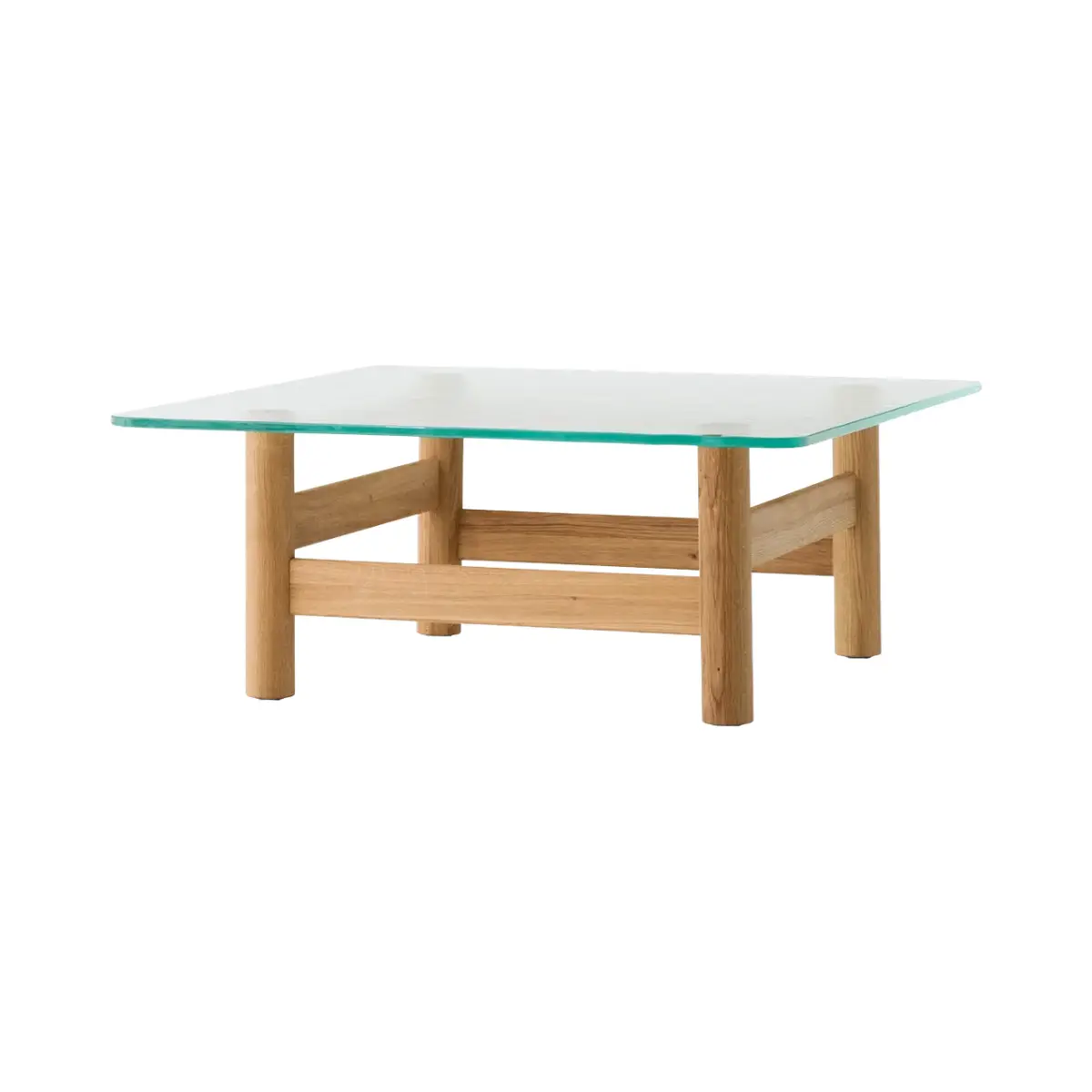 Brasilia Soffbord Ek/glas