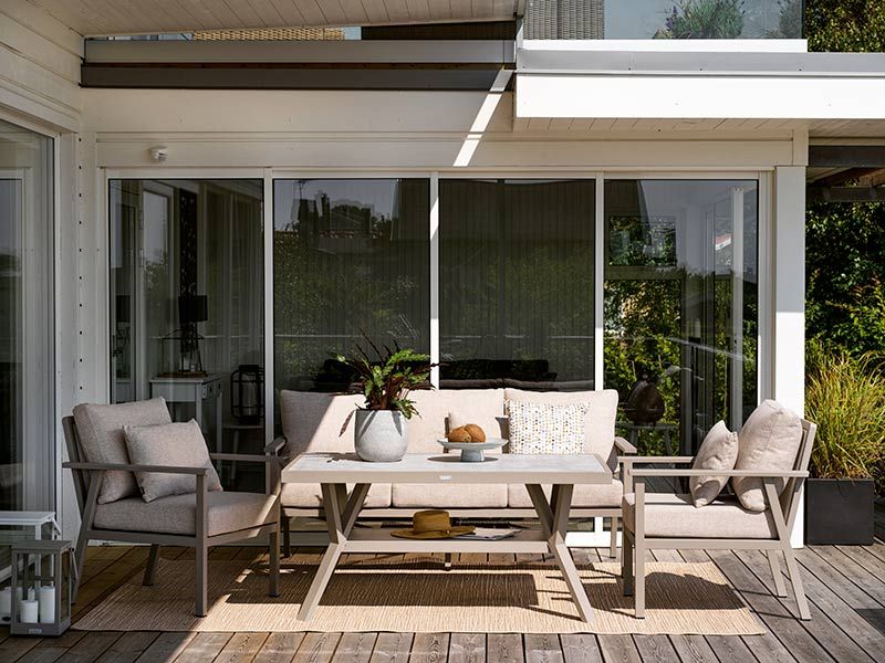 Samvaro 3-sits soffa antracit / grå 