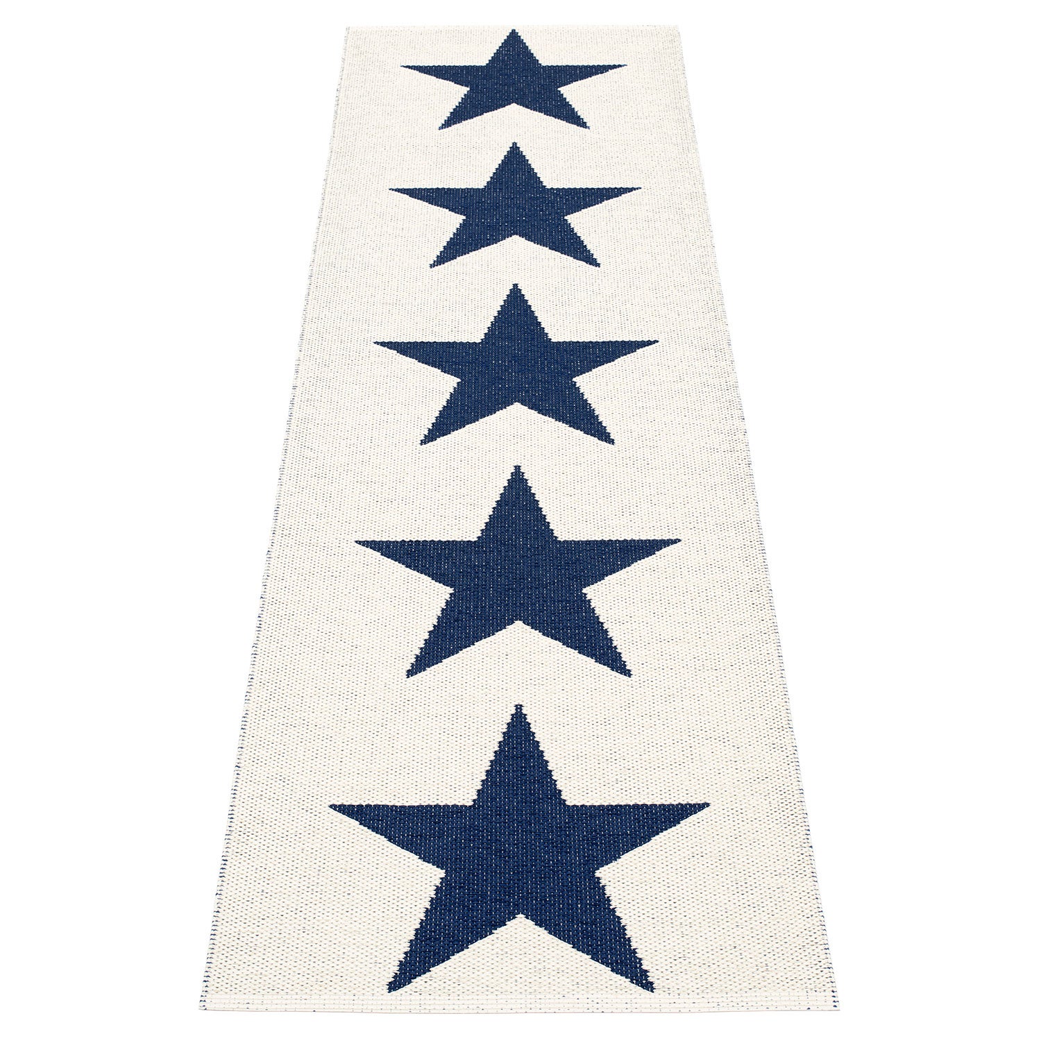 Viggo matta 70x250 cm one dark blue / vanilla 