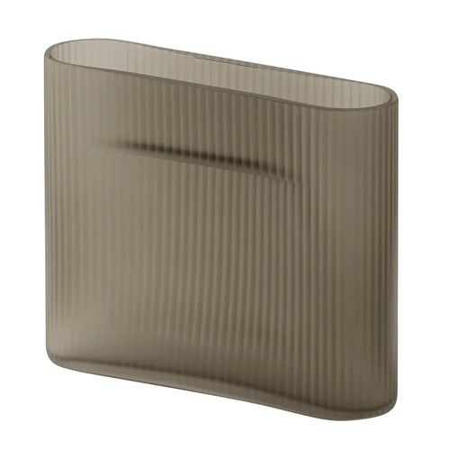 Ridge Vas H: 16,5 cm Taupe Frosted