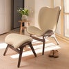 A Conversation Piece Ottoman Fotpall Dark Oak/Teddy White