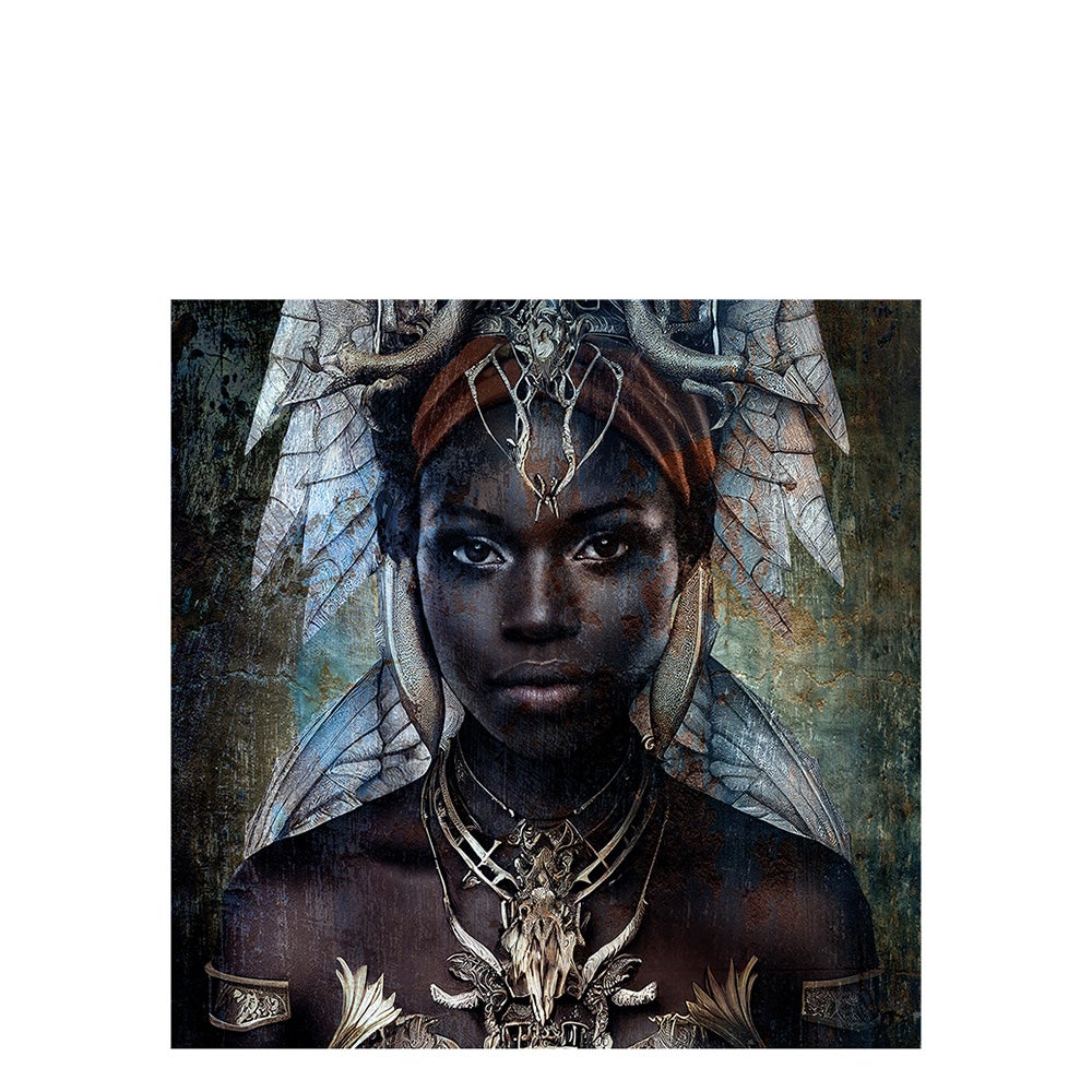 THE GIRL FROM NUBA fototavla - 120x120, Aluminium