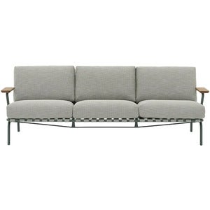 Settle 3-sits soffa Ribbed Weave 2/Dark Green 