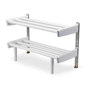 Meja Skohylla Golv 59 cm Vitlackad Björk