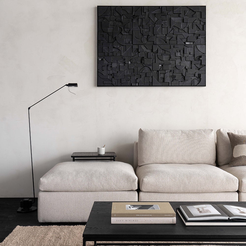 Bricks Väggdekor 120x90 cm Svart