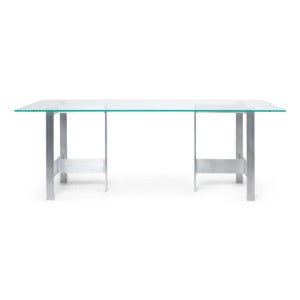 Lager Matbord 200x90 cm - Glas/Aluminium