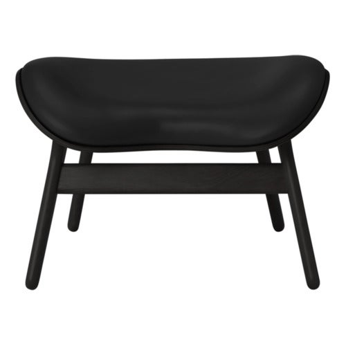 A Conversation Piece Ottoman Fotpall Black Oak/Umage Leather Black