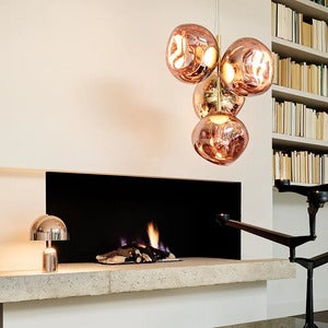 Melt Chandelier Mini Takkrona Copper LED