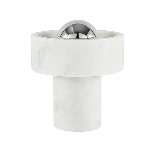 Stone Portabel lampa Silver LED