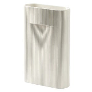 Ridge Vas H: 35 cm Off White