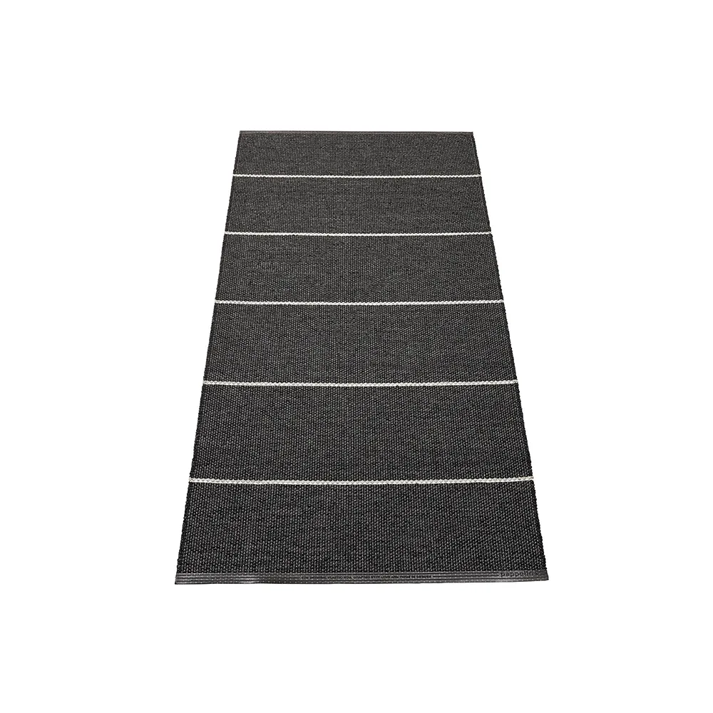 Lea matta Black/Misty Mint/Vanilla 70 x 150 cm