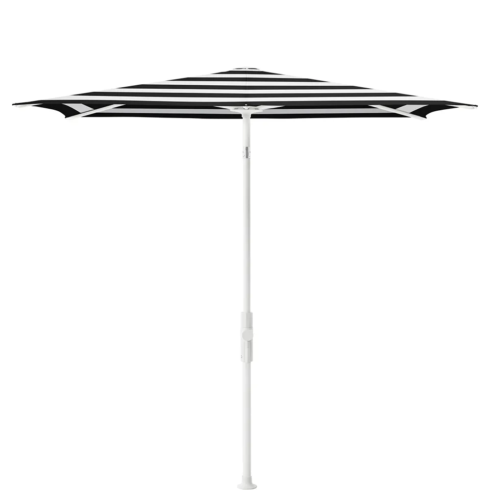 Glatz Twist parasoll 210×150 cm matt white Kat.5 810 Black Stripe