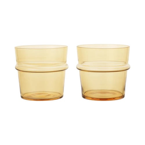 Boya Lågt dricksglas 2-pack - Yellow