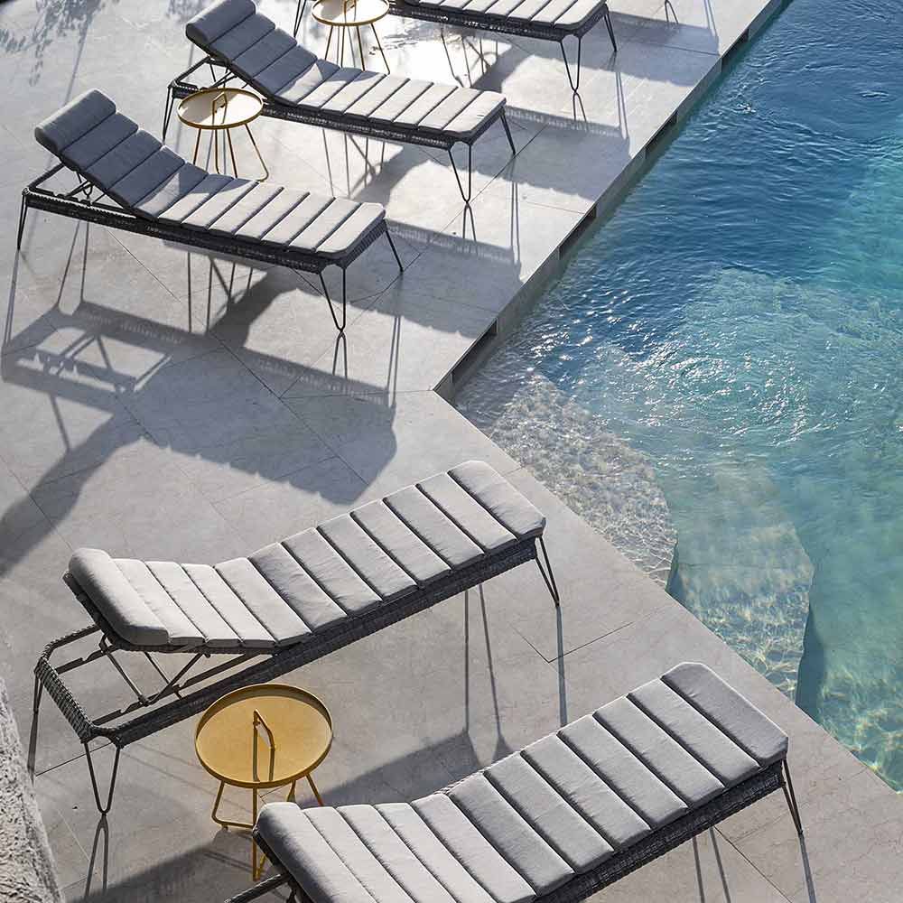 Breeze Solsängsdyna Ljusgrå 