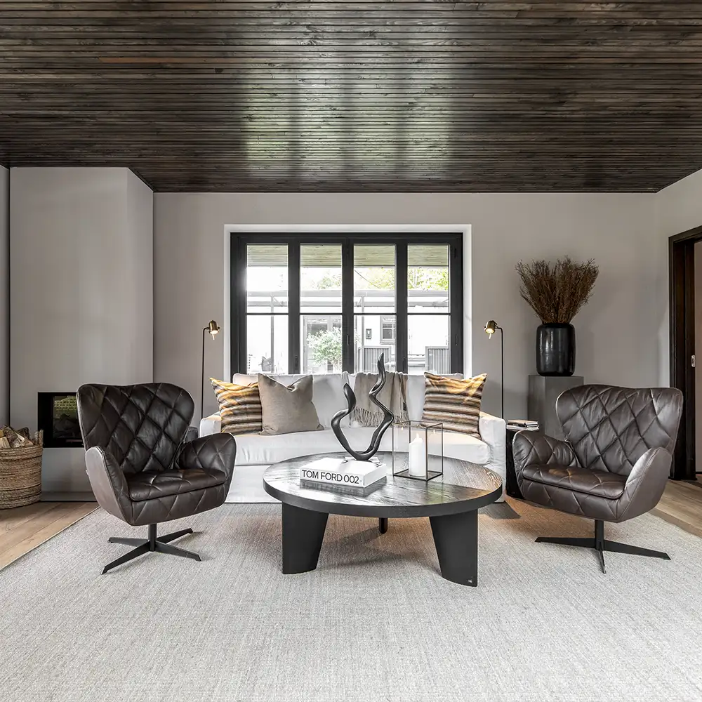 Caden Soffbord Ø130 Svart