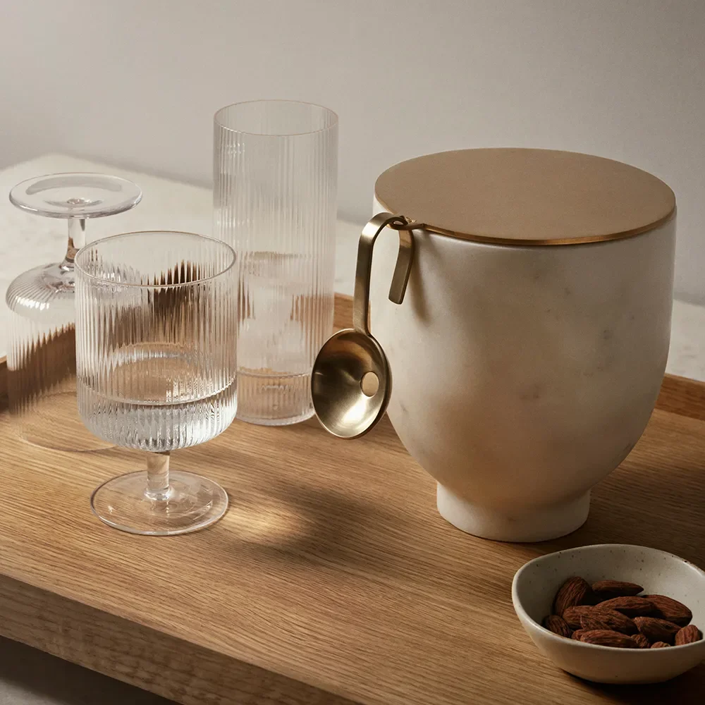 Ripple Wine Glasses - Set of 2 - Frosted