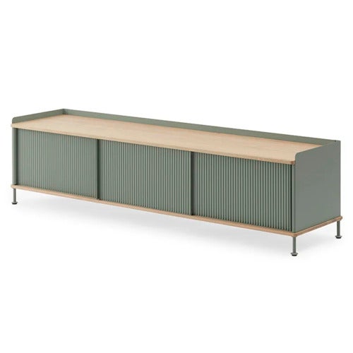 Enfold Sideboard 186 x 45 cm  - Oiled oak Dusty Green