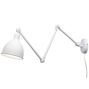 Bazar vägglampa l61.5-122 cm vit