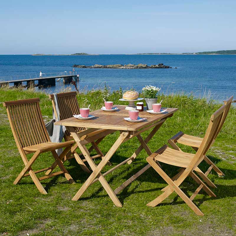 Turin matstol natur teak 