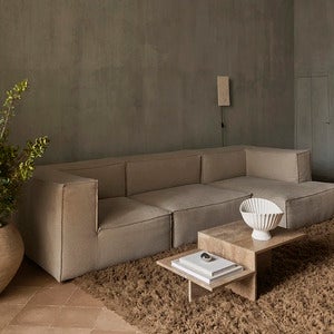 Catena 138 cm armstöd höger Rich Linen - Natural