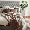 Fluffy Kuddfodral 45x45 cm Taupe