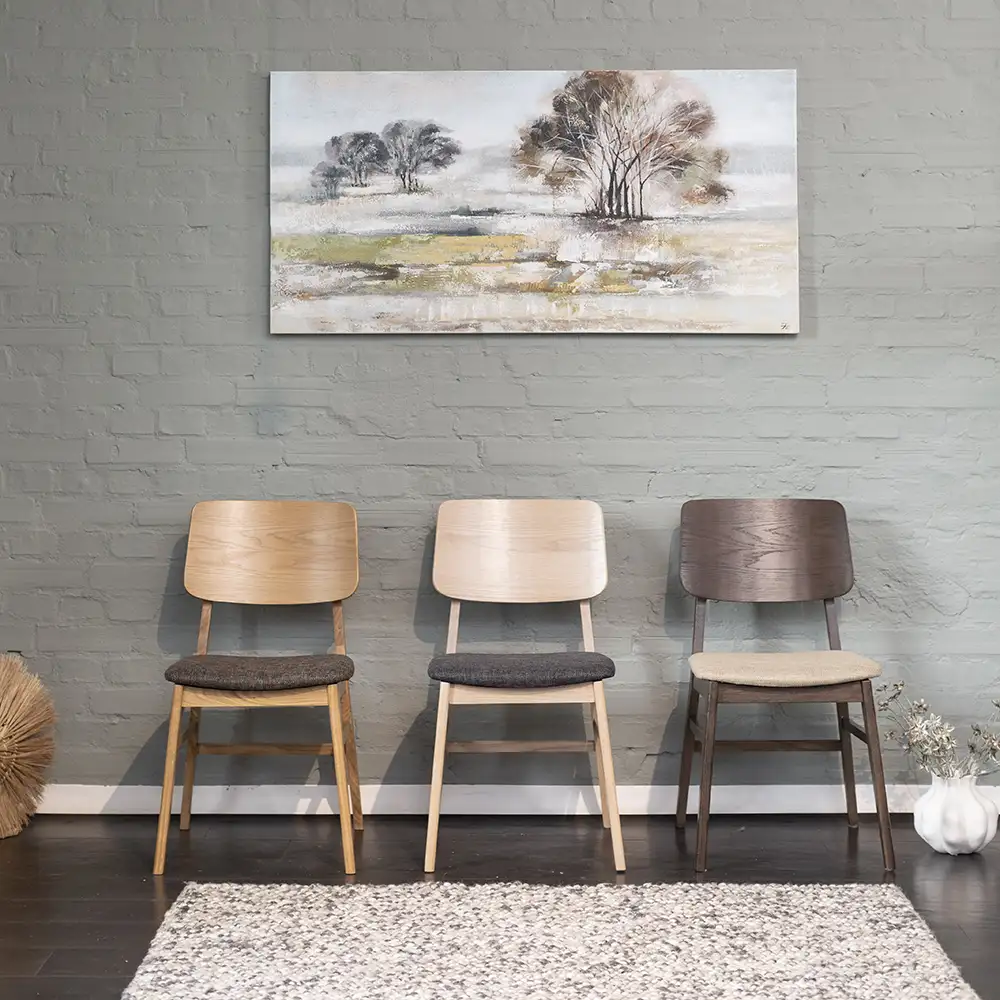 Stevie Matstol oljad ek/brun 2-pack