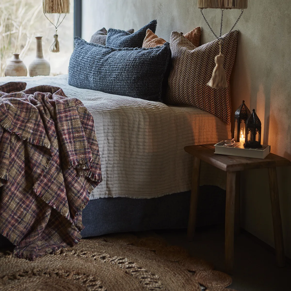 JUNI matta jute Ø150 cm