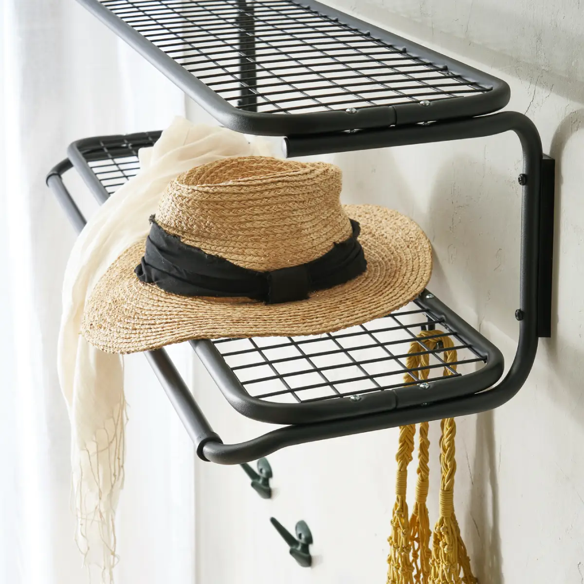 Classic hatthylla 100 cm Svart Svart
