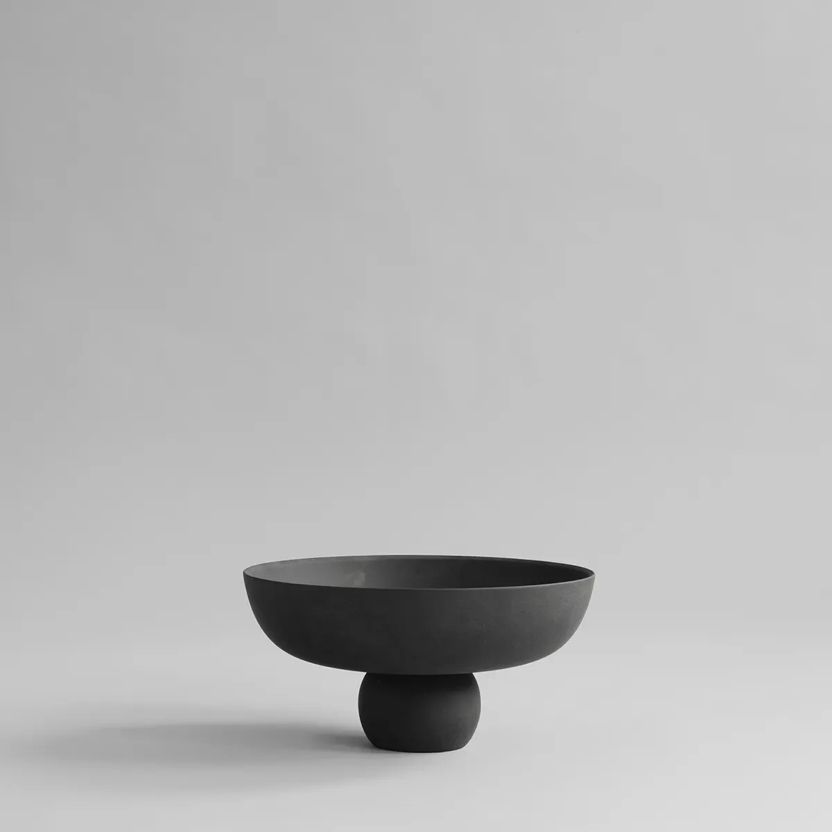 Handmålad dekorationsskål Baburu Medio Black Ø 30 cm