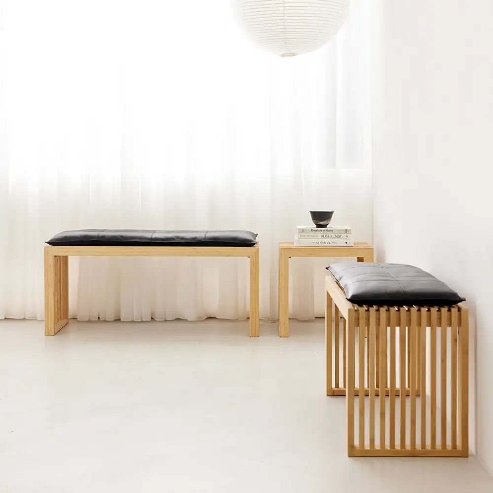 Rib Bänk 104 cm Teak